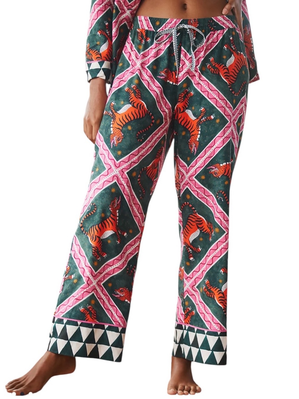 Anthropologie Corinne Lent Tigress Flannel Pajama Pants XS